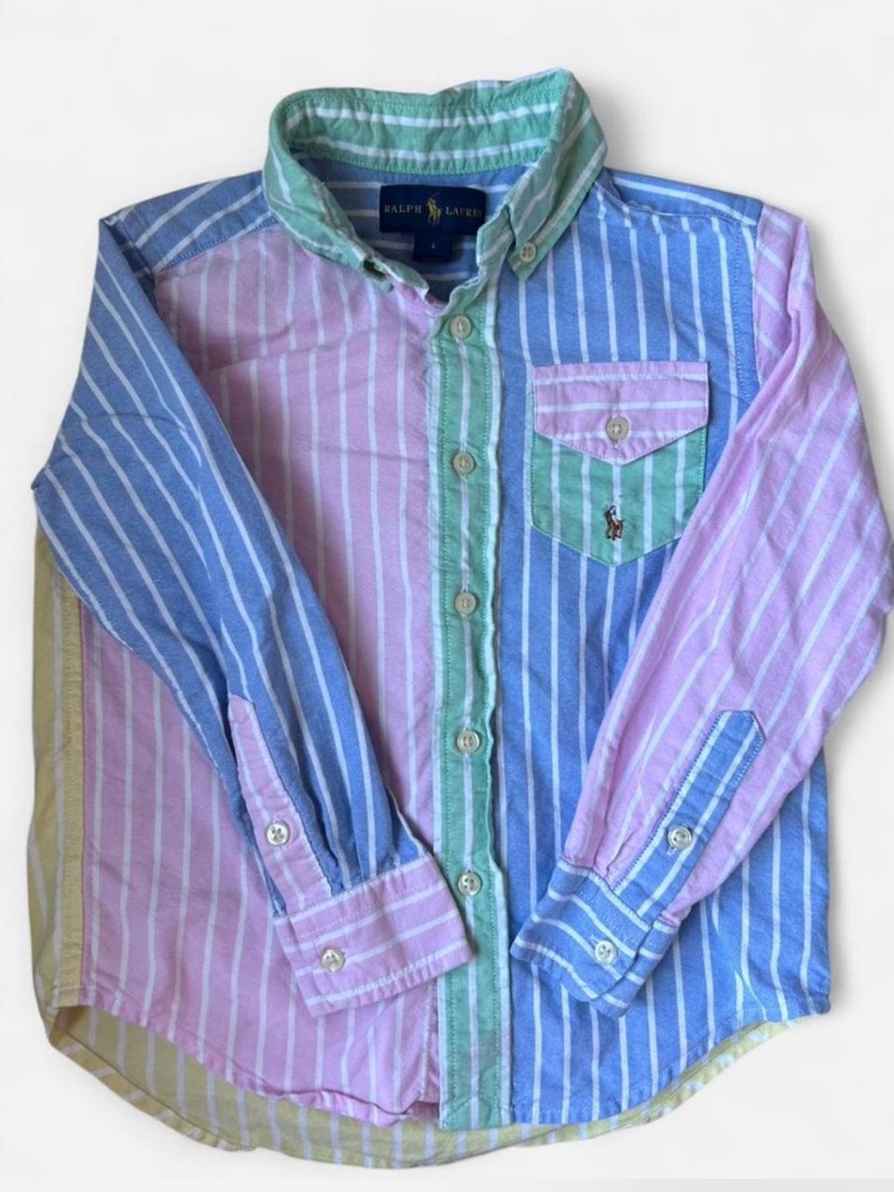 Ralph Lauren Multicolor Striped Button-Down Shirt for Kids
